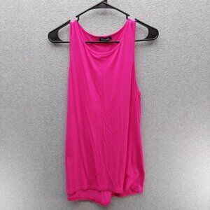 Sleeveless Pink Tank Top By Paradis - Size L